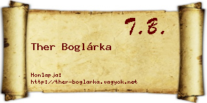 Ther Boglárka névjegykártya